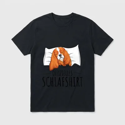 Offizielles Schlafshirt Cavalier King T-Shirt – Klassisches T-Shirt in Schwarz