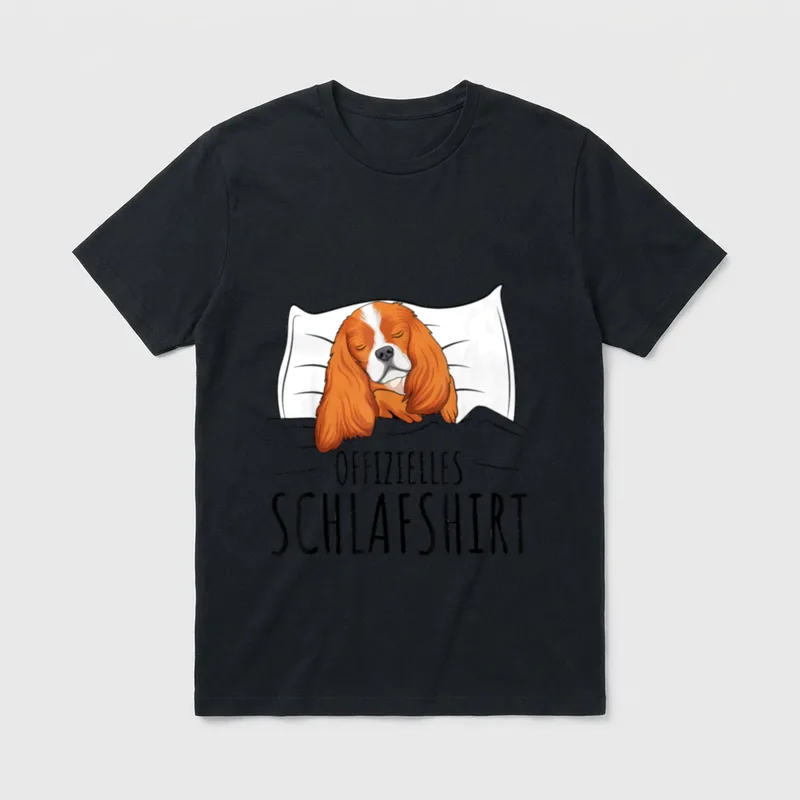 Offizielles Schlafshirt Cavalier King T-Shirt – Klassisches T-Shirt in Schwarz