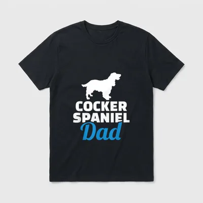 Cocker Spaniel Papa T-Shirt – Klassisches T-Shirt in Schwarz