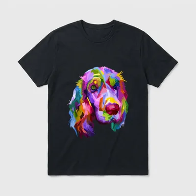 English Cocker Spaniel Pop T-Shirt – Klassisches T-Shirt in Schwarz