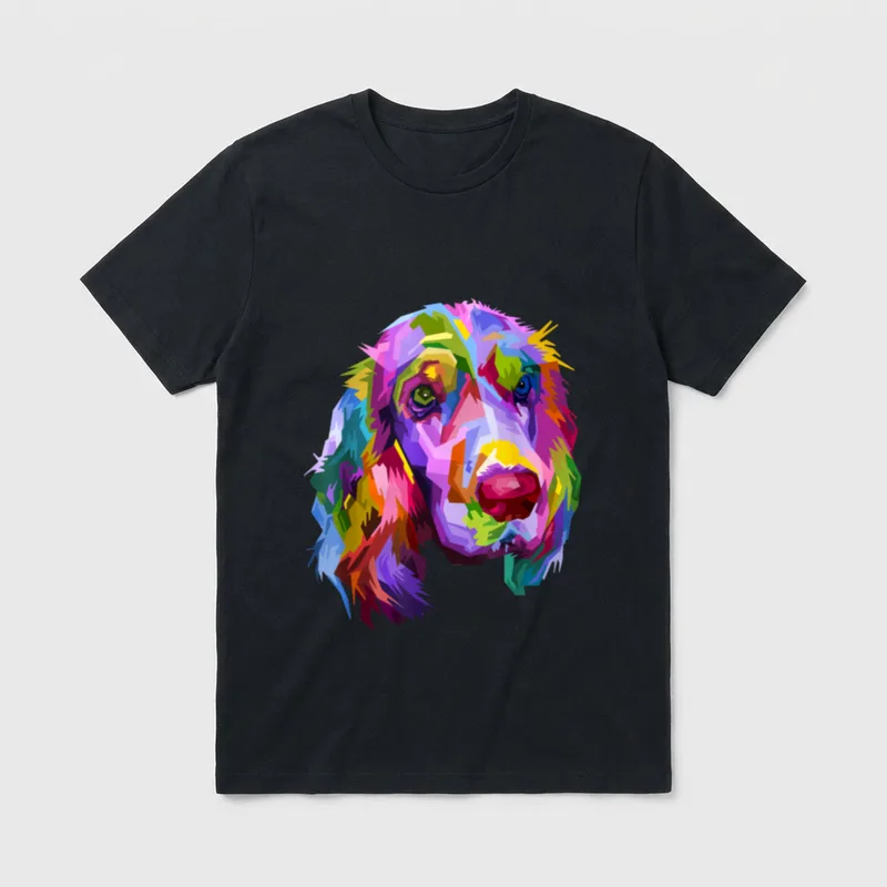 English Cocker Spaniel Pop T-Shirt – Klassisches T-Shirt in Schwarz