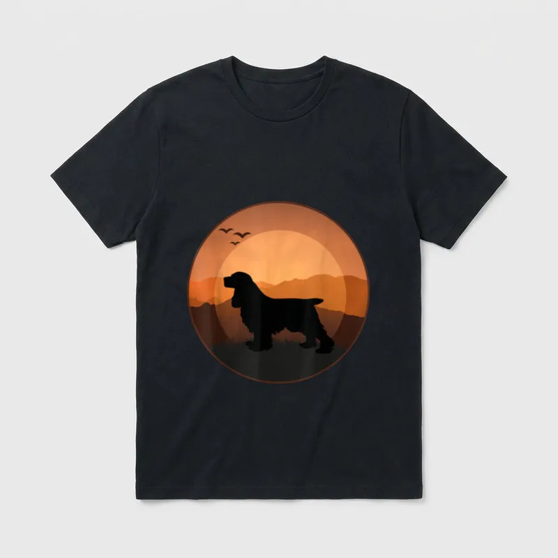 English Cocker Spaniel Idee T-Shirt – Klassisches T-Shirt in Schwarz