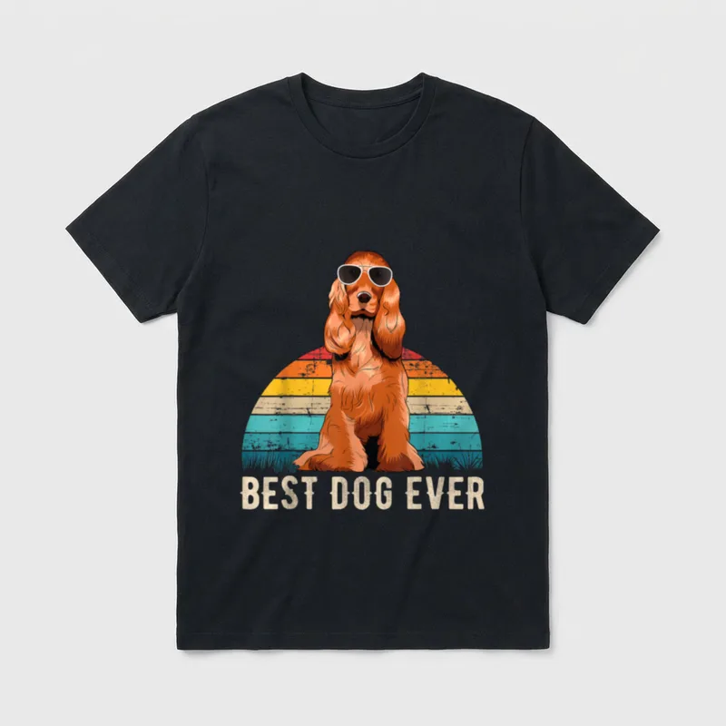 English Cocker Spaniel Mann T-Shirt – Klassisches T-Shirt in Schwarz