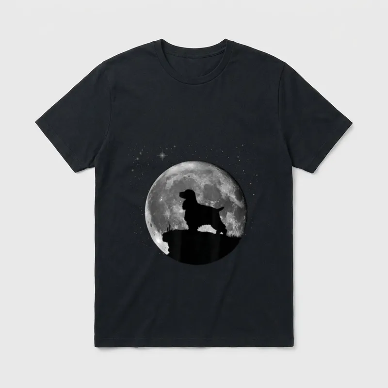 Cocker Spaniel Hunde T-Shirt 0031 – Klassisches T-Shirt in Schwarz