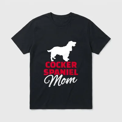 Cocker Spaniel Mama T-Shirt – Klassisches T-Shirt in Schwarz
