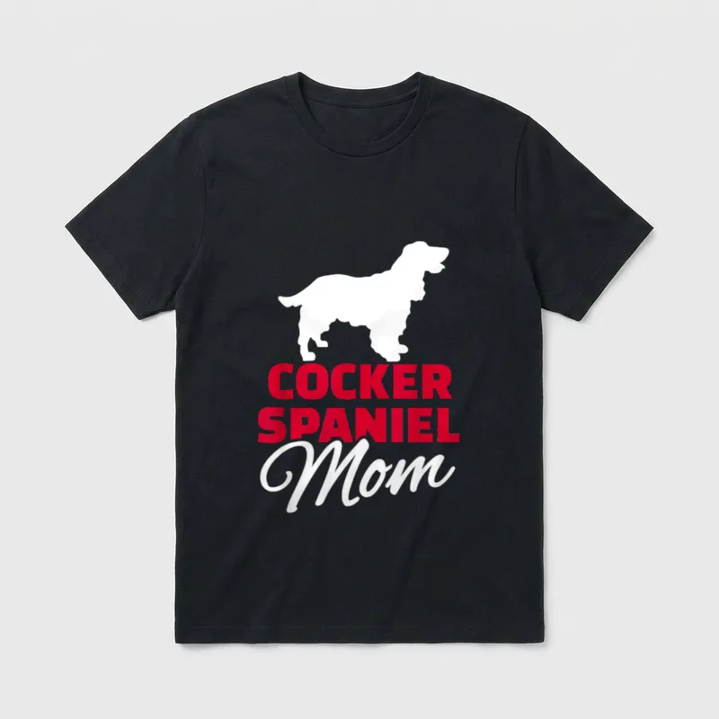 Cocker Spaniel Mama T-Shirt – Klassisches T-Shirt in Schwarz