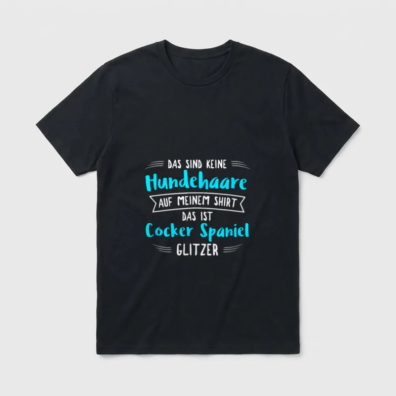 Cocker Spaniel Hundebesitzer T-Shirt – Klassisches T-Shirt in Schwarz