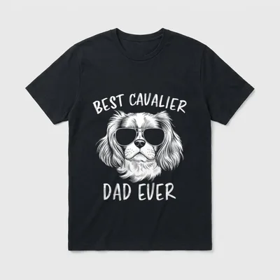 Bester Cavalier-Vater aller Zeiten T-Shirt – Klassisches T-Shirt in Schwarz