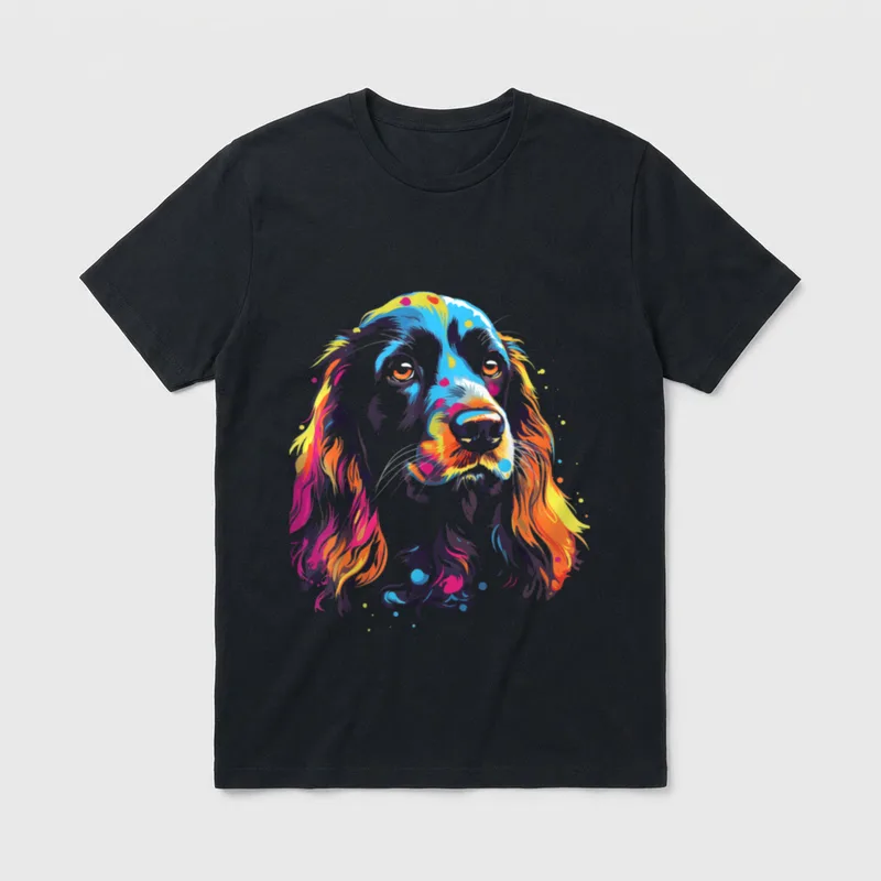 English Cocker Spaniel T-Shirt – Klassisches T-Shirt in Schwarz