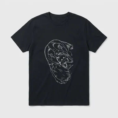 Witziges Hund English Springer T-Shirt – Klassisches T-Shirt in Schwarz
