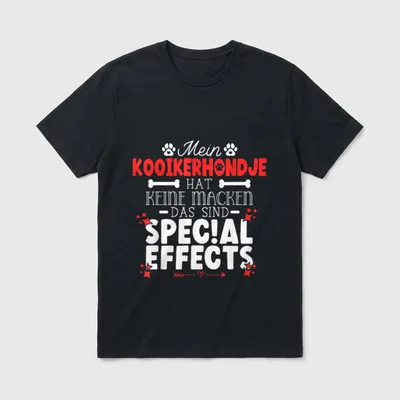 Kooikerhondje hat keine Macken T-Shirt – Klassisches T-Shirt in Schwarz