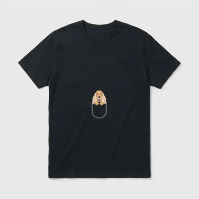 English Cocker Spaniel T-Shirt 0054 – Klassisches T-Shirt in Schwarz