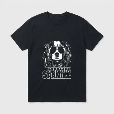 Cavalier King Charles Spaniel Hund Hunde cool T-Shirt – Klassisches T-Shirt in Schwarz