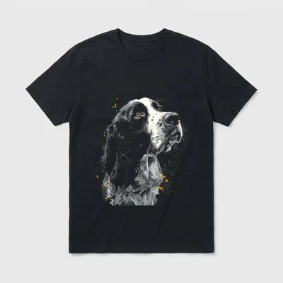 Englischer Springer Spaniel T-Shirt 0070 – Klassisches T-Shirt in Schwarz