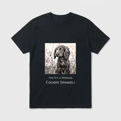 Working Cocker Spaniel T-Shirt – Klassisches T-Shirt in Schwarz