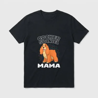 Süßes Cocker Spaniel Desgn T-Shirt – Klassisches T-Shirt in Schwarz