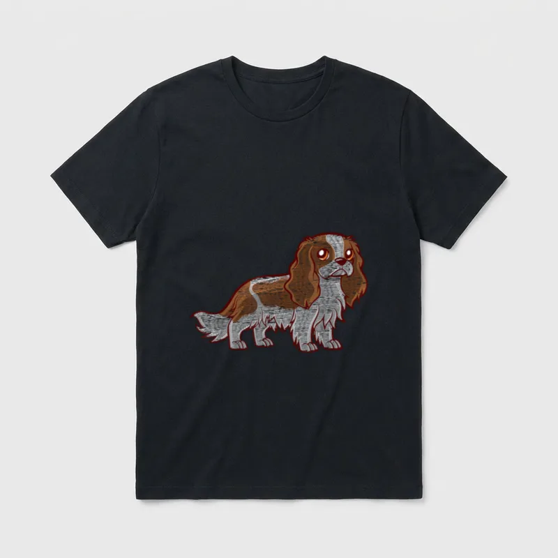 Cavalier King Charles Spaniel Hunderasse T-Shirt – Klassisches T-Shirt in Schwarz