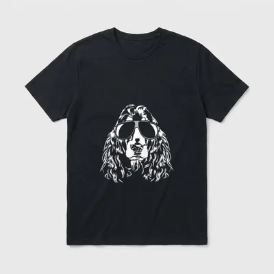 Cocker Spaniel Cool Hunde T-Shirt – Klassisches T-Shirt in Schwarz