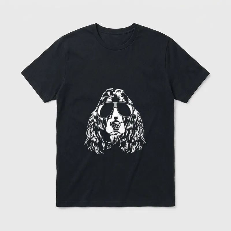 Cocker Spaniel Cool Hunde T-Shirt – Klassisches T-Shirt in Schwarz