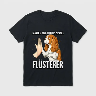 Cavalier King Charles Spaniel T-Shirt 0085 – Klassisches T-Shirt in Schwarz