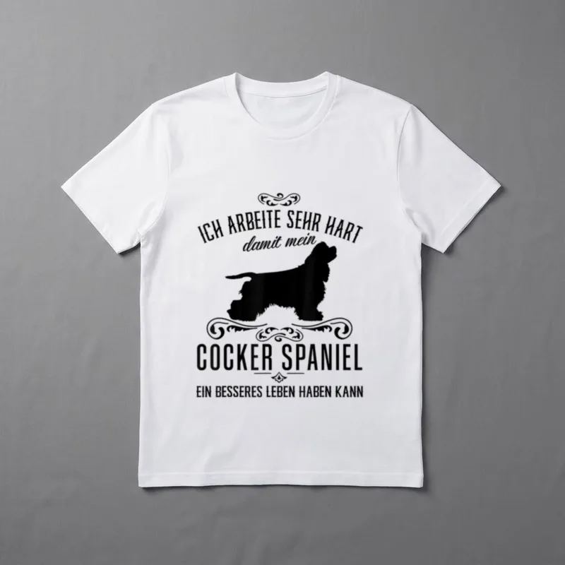 Ich arbeite sehr hart... Hund T-Shirt – Klassisches T-Shirt in Schwarz