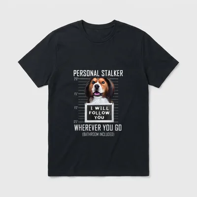 Personal Stalker Hund Kooikerhondje T-Shirt – Klassisches T-Shirt in Schwarz