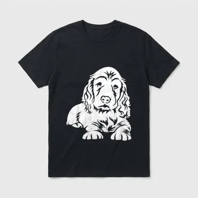 Cocker Spaniel Welpen T-Shirt – Klassisches T-Shirt in Schwarz