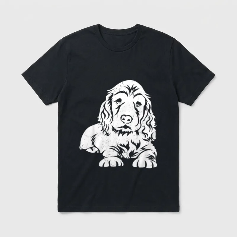 Cocker Spaniel Welpen T-Shirt – Klassisches T-Shirt in Schwarz