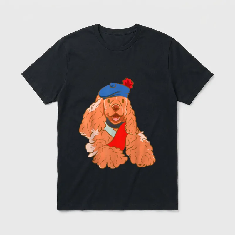 Cocker Spaniel Hunde Herrchen T-Shirt – Klassisches T-Shirt in Schwarz