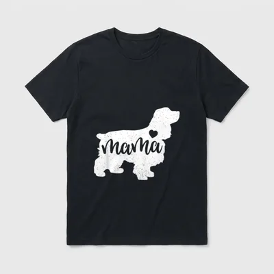 Cocker Spaniel Muttertag Mama T-Shirt – Klassisches T-Shirt in Schwarz