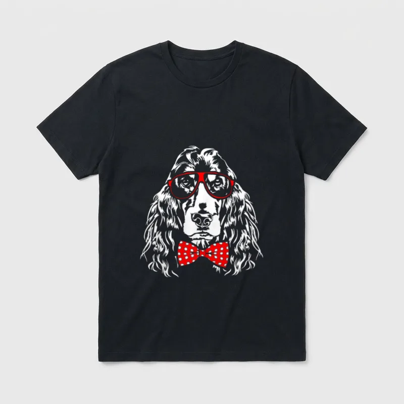 Lustiger Cocker Spaniel T-Shirt – Klassisches T-Shirt in Schwarz