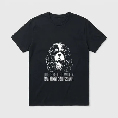 Cavalier King Charles Spaniel life T-Shirt – Klassisches T-Shirt in Schwarz