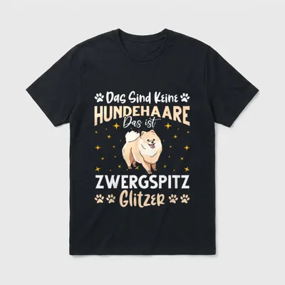 Zwergspitz Spitz Pommersche Pomeranian T-Shirt – Klassisches T-Shirt in Schwarz