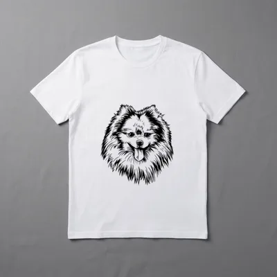 Zwergspitz Pomeranian Spitz Hund T-Shirt – Klassisches T-Shirt in Schwarz