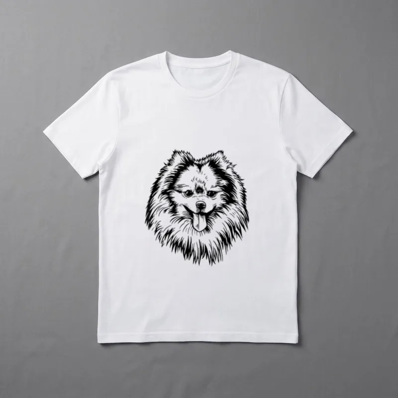 Zwergspitz Pomeranian Spitz Hund T-Shirt – Klassisches T-Shirt in Schwarz