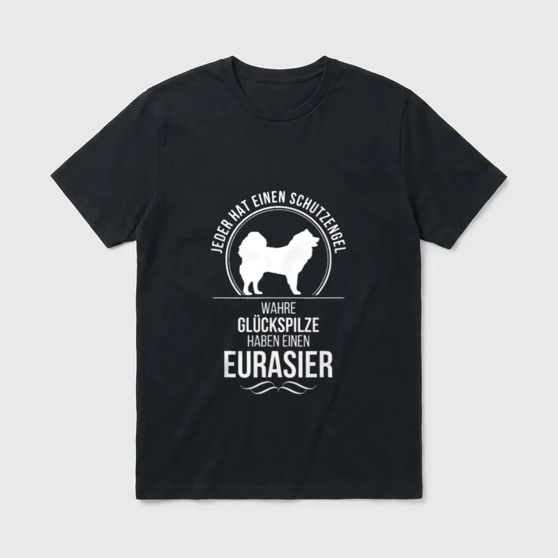 Eurasier Schutzengel Hund Hunde T-Shirt – Klassisches T-Shirt in Schwarz