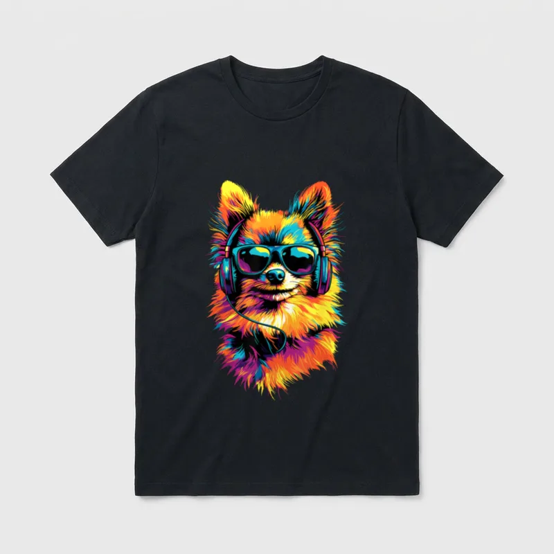 Zwergspitz Pommeraner Pomeranian Pom T-Shirt – Klassisches T-Shirt in Schwarz