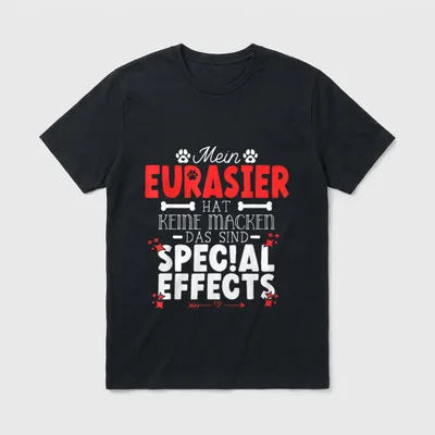 Eurasier hat keine Macken T-Shirt – Klassisches T-Shirt in Schwarz