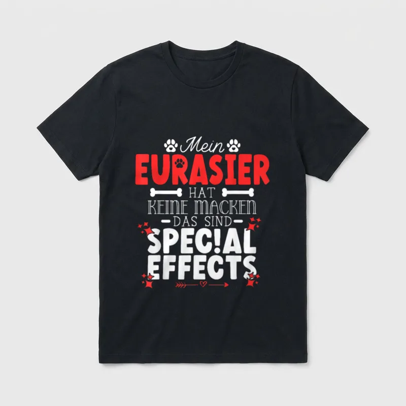 Eurasier hat keine Macken T-Shirt – Klassisches T-Shirt in Schwarz