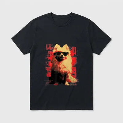 Zwergspitz lustiger Hundeliebhaber Vintage T-Shirt – Klassisches T-Shirt in Schwarz