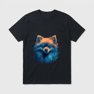 Zwergspitz Color Pomeranian Spitz & Pomeranian T-Shirt – Klassisches T-Shirt in Schwarz