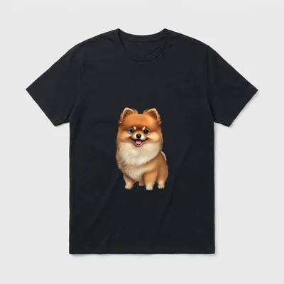 Zwergspitze Hunde Hund Zwergspitz T-Shirt – Klassisches T-Shirt in Schwarz