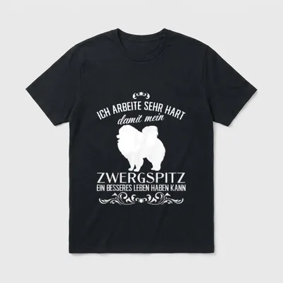 Ich arbeite sehr hart... T-Shirt – Klassisches T-Shirt in Schwarz