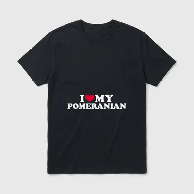 Ich liebe meinen Pomeranian T-Shirt – Klassisches T-Shirt in Schwarz
