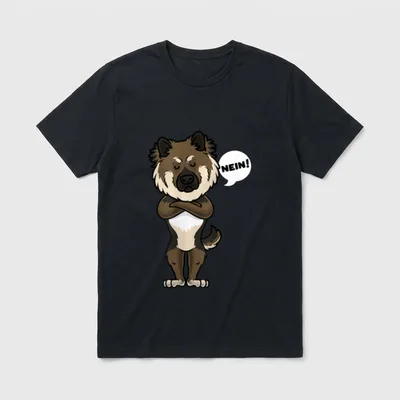 Sturer Eurasier Hund lustig T-Shirt – Klassisches T-Shirt in Schwarz