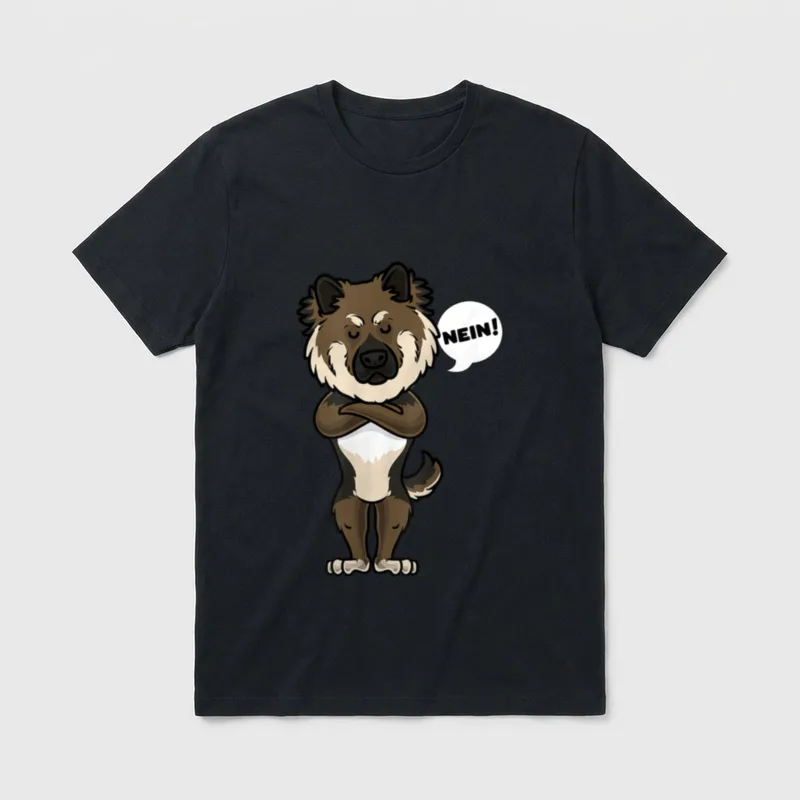 Sturer Eurasier Hund lustig T-Shirt – Klassisches T-Shirt in Schwarz