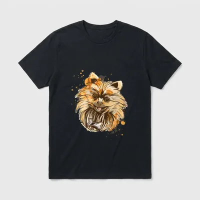 Zwergspitz deutscher Spitz Pomeranian T-Shirt – Klassisches T-Shirt in Schwarz