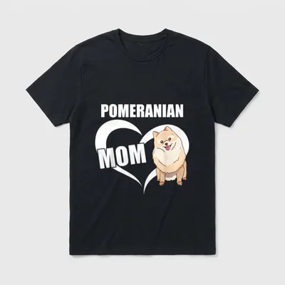 Wunderschönes Pomeranian Mom Zwergspitz T-Shirt – Klassisches T-Shirt in Schwarz