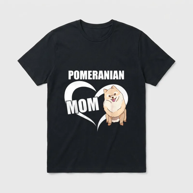 Wunderschönes Pomeranian Mom Zwergspitz T-Shirt – Klassisches T-Shirt in Schwarz