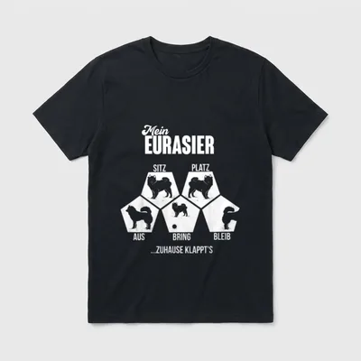 Schönes Hundehalter für Eurasier T-Shirt 0074 – Klassisches T-Shirt in Schwarz